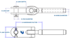 Imagen de Terminal con toggle cable 8mm