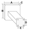 Imagen de Soporte motor aluminio hasta 25 hp