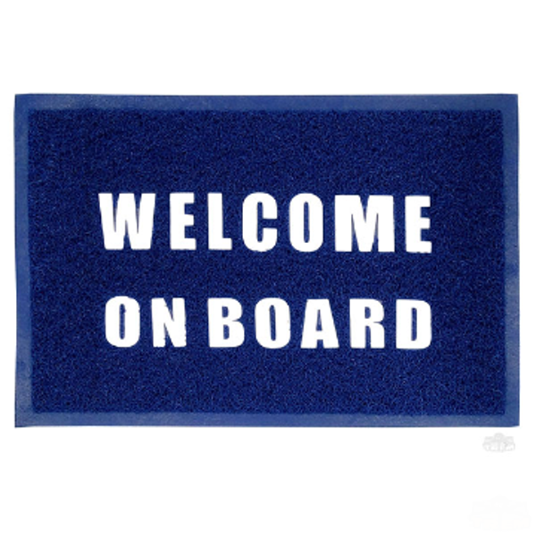 Imagen de Alfombra Welcome Azul