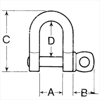 Imagen de Grillete Recto Perno 6mm