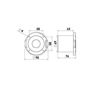 Imagen de Llave de comando exterior para ducha con caja PVC