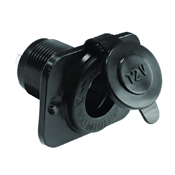 Imagen de Toma 12v Encendedor carcasa PVC Negra