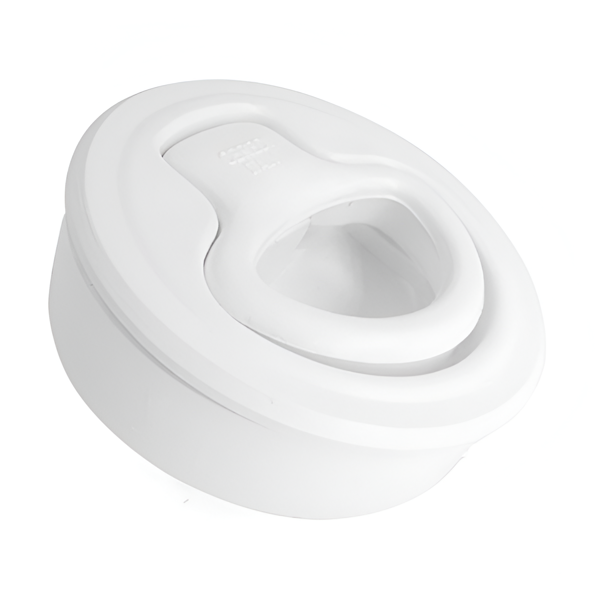 Imagen de Manija redonda de PVC blanca para payoles