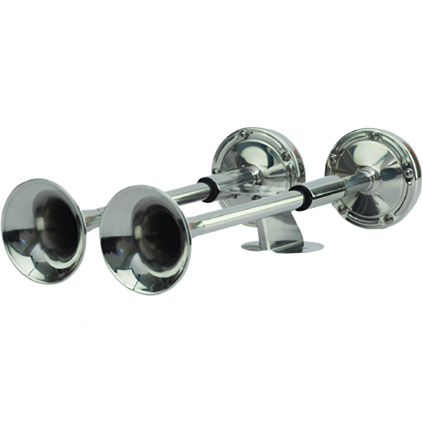 Imagen de Bocina doble acero inoxidable 12v