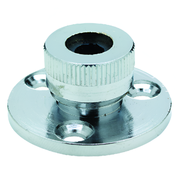 Imagen de Base cromada salida de cable 1/4"