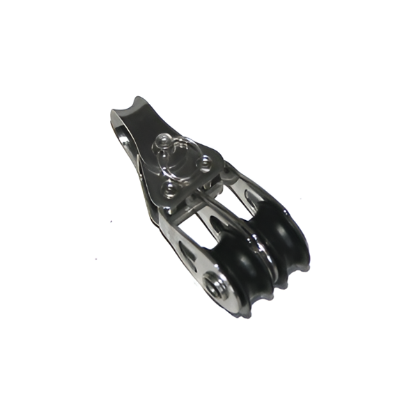 Imagen de Mini motón acero inoxidable doble