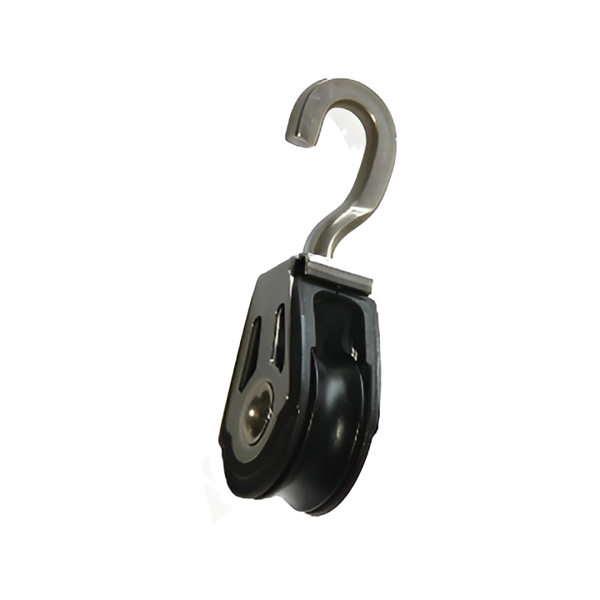 Imagen de Micro motón inoxidable con gancho 20mm
