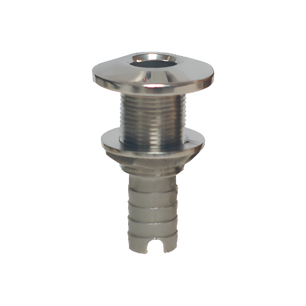 Imagen de Pasacasco Acero Inoxidable roscado y rebose de manguera de 1"