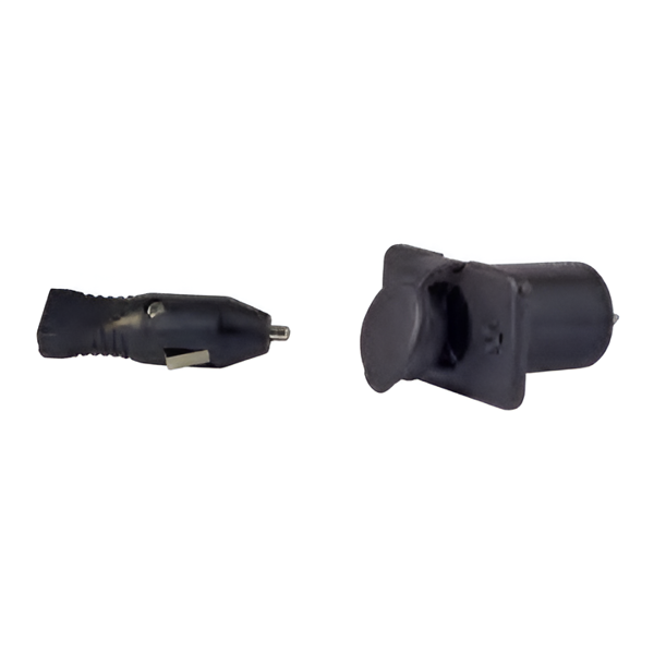 Imagen de Toma hembra y macho 12v PVC