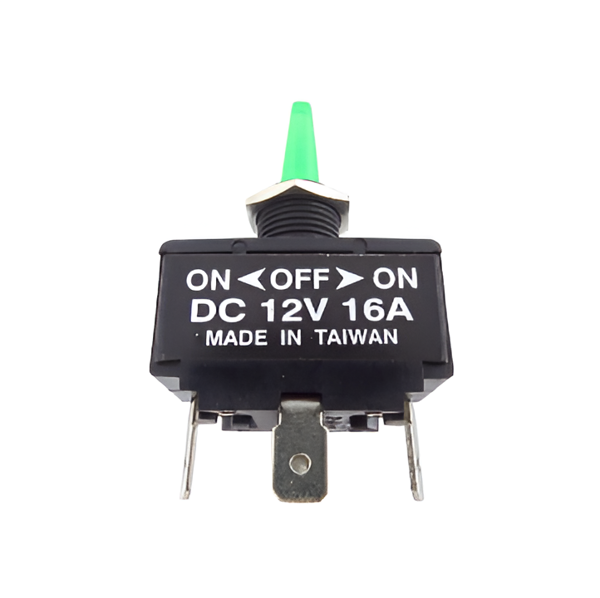 Imagen de Pulsador ON-OFF-ON 2 polos 12V-16Amp
