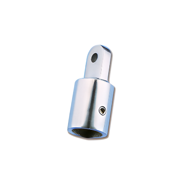 Imagen de Tope de caño para bimini con calce macho 22mm acero inox