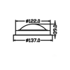 Imagen de Luz LED Plafón 122mm diámetro