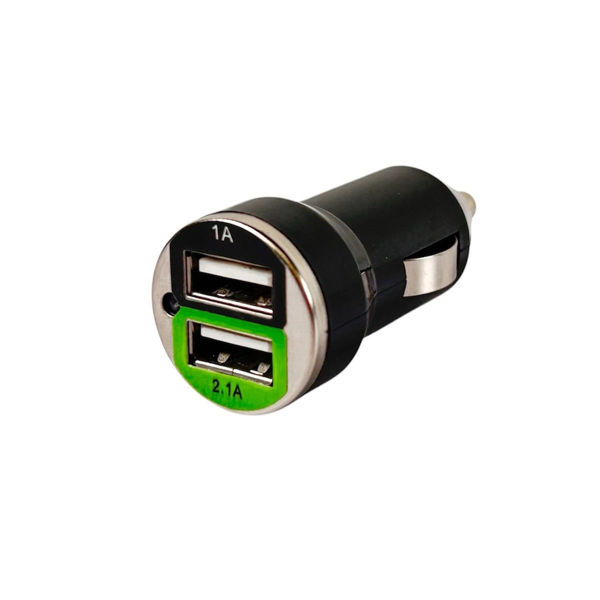 Imagen de Toma macho 12V con terminal USB de plástico