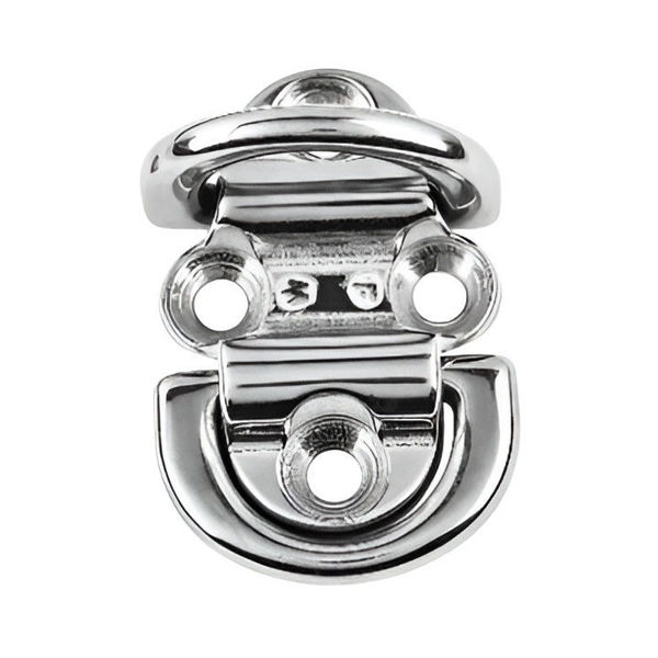 Imagen de Punto fijo doble de cubierta 4 tornillos 6mm acero inoxidable Wichard