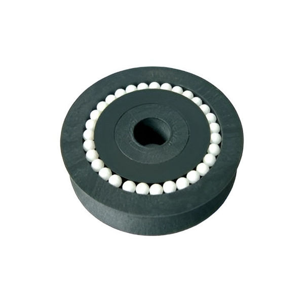Imagen de Rueda de nylon con rodamientos 42 mm